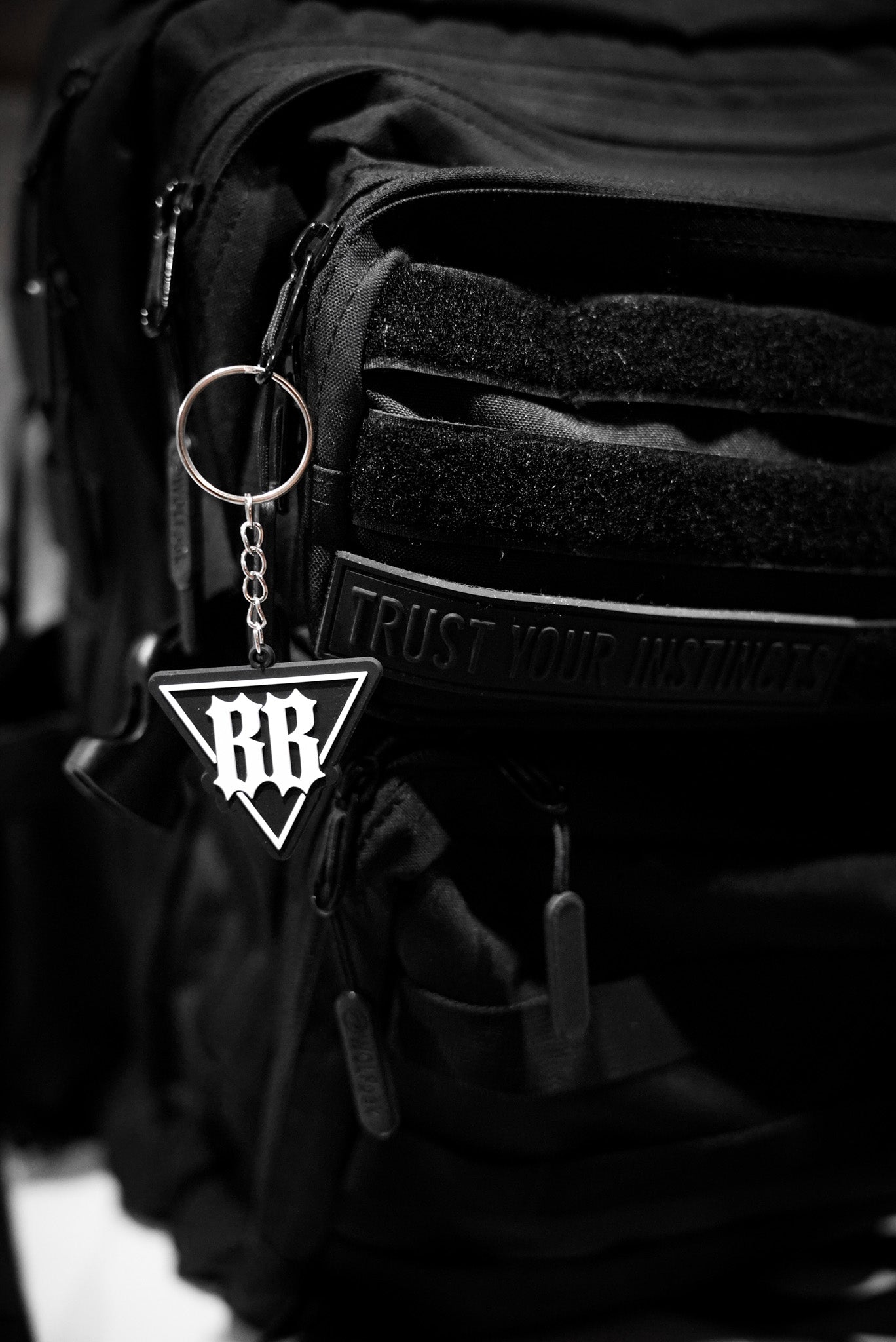 Built Below "BB Triangle" Keychain