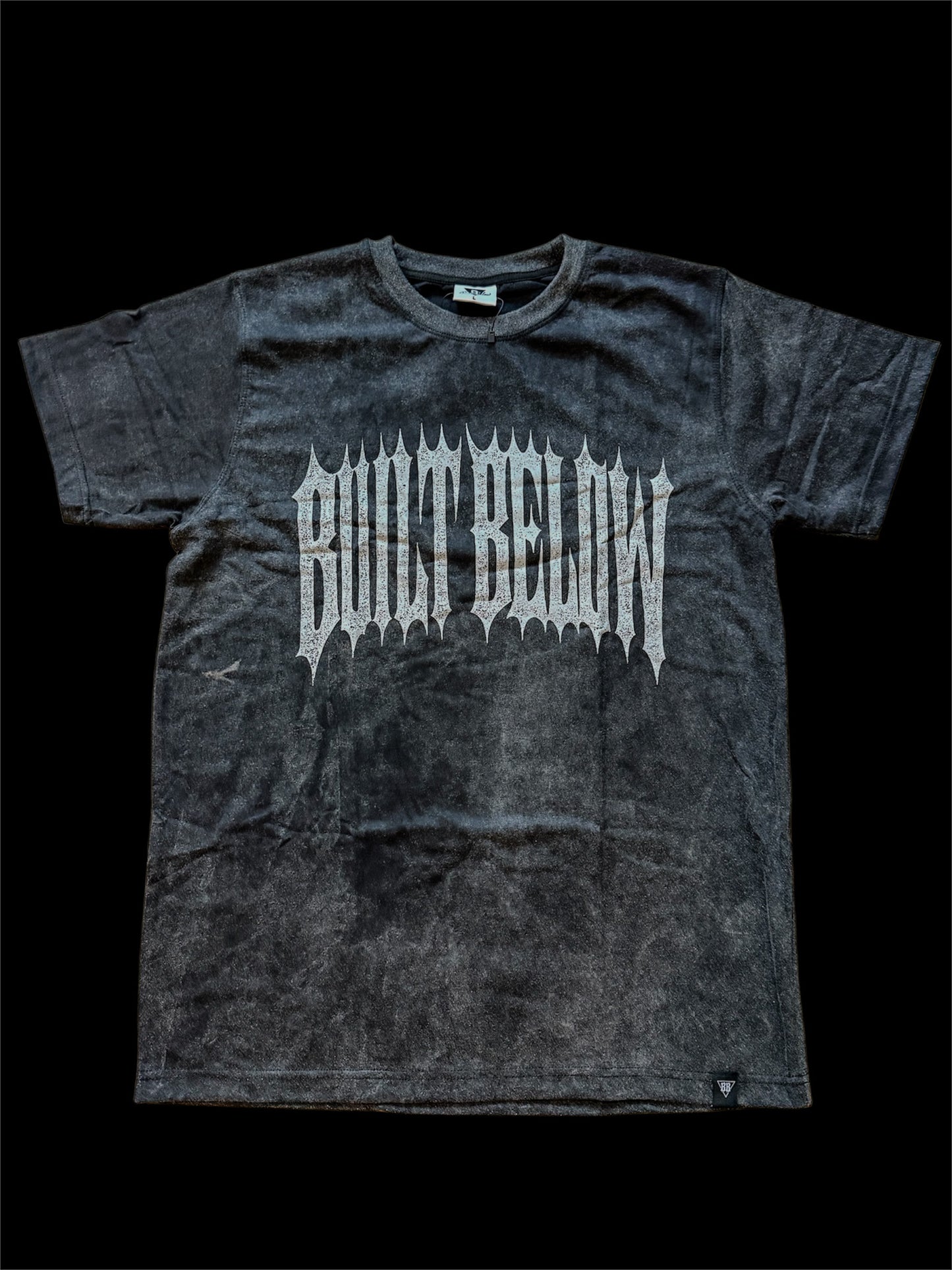 Built Below Forge Tee ( Acid Wash Black)